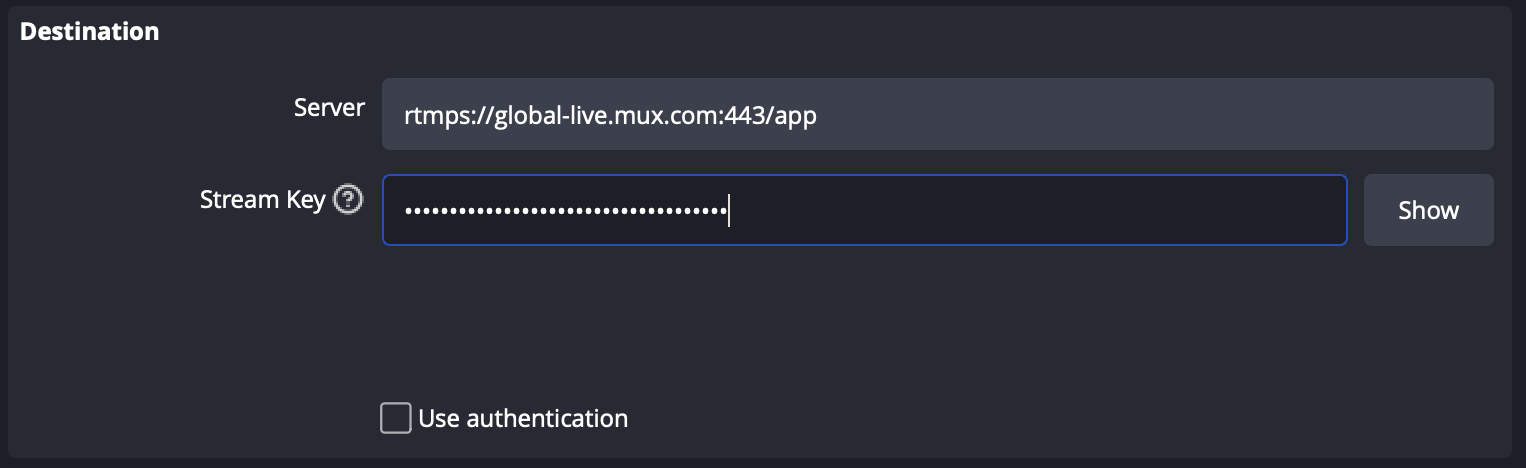 OBS Livestream example